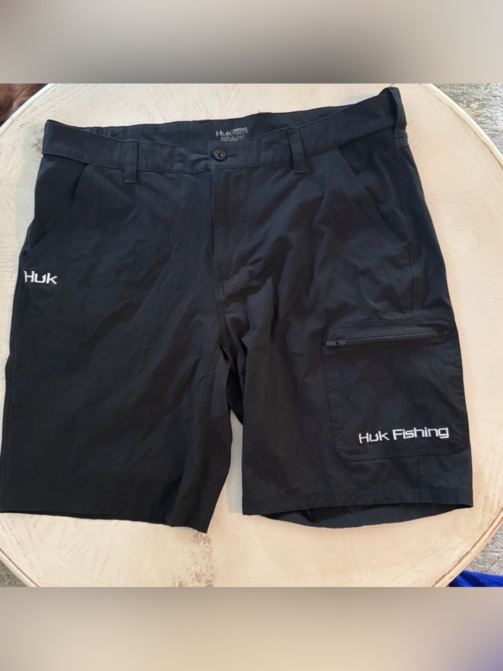 HUK Performance Men’s Black Fishing Shorts Sz XXL